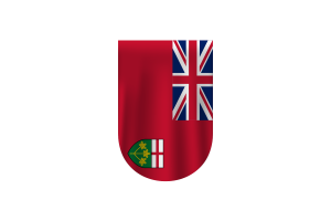 安大略省旗帜矢量自由Dowanlod （SVG， PNG）