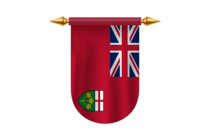 安大略省旗帜矢量图像