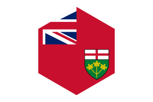 安大略省旗帜六边形