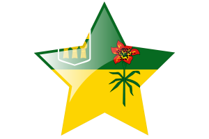 萨斯喀彻温省旗帜星图标