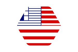 莱斯布里奇旗帜插图六边形圆形