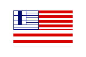 莱斯布里奇旗帜矢量插图