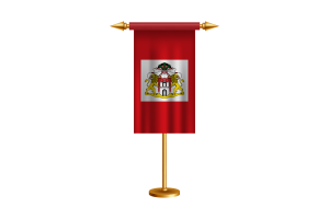 汉堡参议院礼仪旗帜矢量自由