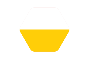 西里西亚人旗帜插图六边形圆形