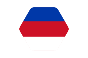 索布人旗帜插图六边形圆形