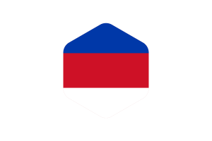 索布人旗帜圆形六边形