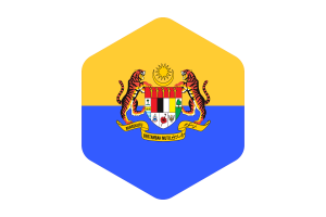 马来西亚副元首旗圆形六边形