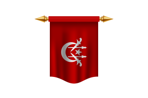 吉兰丹旗帜徽章矢量图像