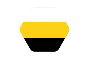霹雳州旗插图六边形圆形