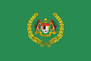 马来西亚最高元首后的旗帜