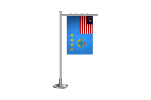3d 马来西亚空军站立旗