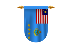 马来西亚空军旗帜徽章矢量图像
