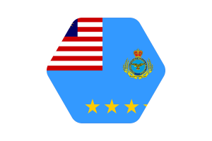 马来西亚空军旗帜插图六边形圆形