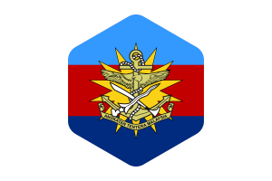 马来西亚武装部队旗帜圆形六边形