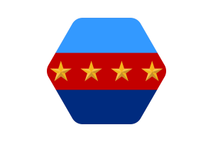 马来西亚国防军总司令旗帜插图六边形圆形
