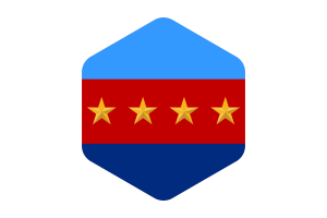 马来西亚国防军总司令旗圆形六边形