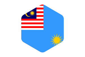 马来西亚皇家空军旗帜圆形六边形