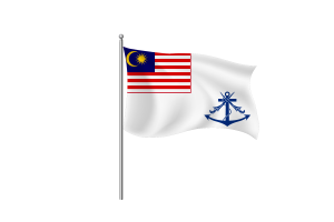 马来西亚皇家海军旗帜剪贴画