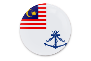 马来西亚皇家海军旗帜矢量艺术