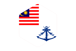 马来西亚皇家海军旗圆形六边形