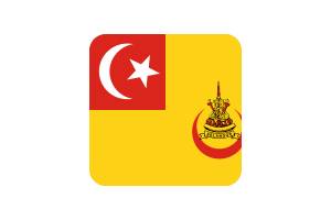 雪兰莪苏丹旗帜方形圆形