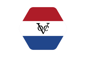 荷兰马六甲旗帜插图六边形圆形