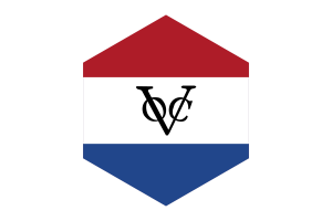 荷兰马六甲旗帜六边形