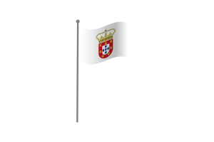 挥舞着葡萄牙马六甲的旗帜