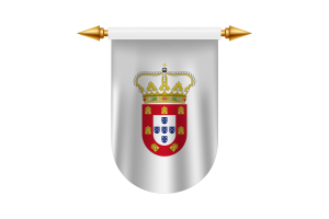 葡萄牙马六甲旗帜标志矢量图像