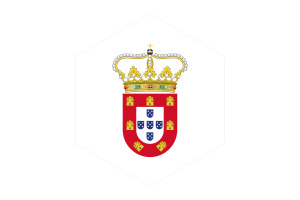 葡萄牙马六甲旗帜六边形