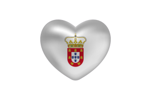 葡萄牙马六甲旗帜心形