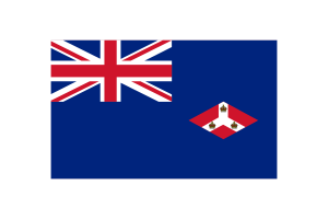 海峡定居点旗帜矢量插图