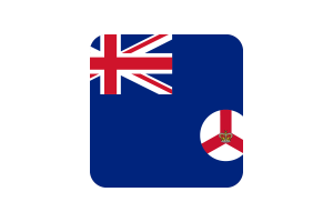 新加坡殖民地旗帜方形圆形