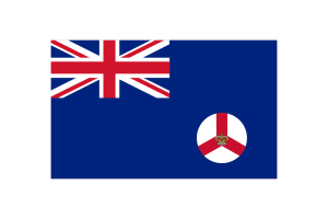 新加坡殖民地旗帜矢量插图