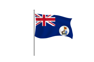 北婆罗洲皇冠殖民地旗帜剪贴画