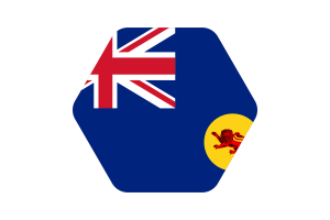 北婆罗洲旗帜插图六边形圆形
