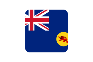 北婆罗洲旗帜方形圆形