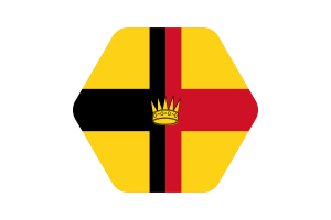砂拉越拉吉国旗插图六边形圆形