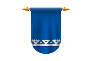 亚马尔-涅涅茨旗帜标志矢量图像