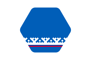 亚马尔-涅涅茨旗帜插图六边形圆形