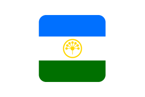 巴什科尔托斯坦旗帜方形圆形