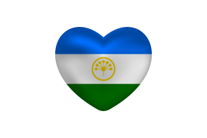 巴什科尔托斯坦旗帜心形