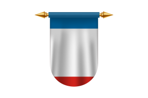 克里米亚半岛旗帜标志矢量图像