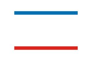 克里米亚半岛旗帜矢量插图