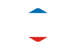 克里米亚半岛旗帜圆形六边形