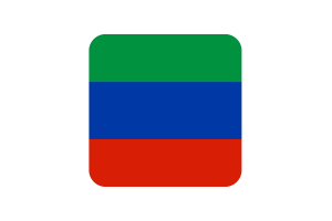 达吉斯坦旗帜方形圆形
