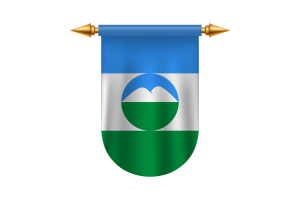 卡巴尔达-巴尔卡尔共和旗帜帜标志矢量图像
