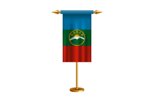 卡拉恰伊切尔克斯礼仪旗帜矢量免费