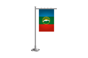 卡拉恰伊切尔克斯站旗