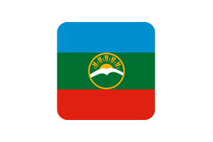 卡拉恰伊切尔克斯旗帜方形圆形